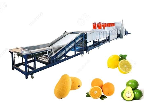 Κίνα Καθαρίζοντας και κηρώνοντας μηχανή φρούτων πορτοκαλιών αποξηραντικών κηρώματος πλύσης και βαθμολογώντας μηχανών προμηθευτής