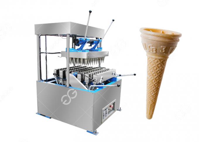 Κώνος μπισκότων παγωτού που κατασκευάζει τη μηχανή