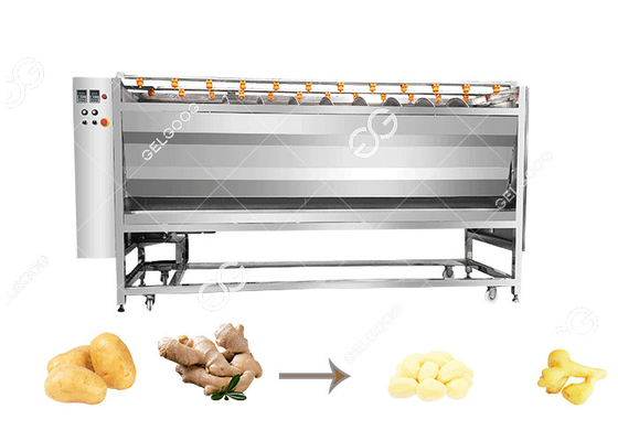Κίνα 200-3000kg/T εξατομικεύσιμη εμπορική μηχανή καθαρισμού και αποφλοίωσης πιπεροριζών πατατών με την τιμή εργοστασίων προμηθευτής