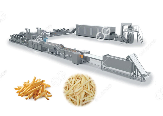 Κίνα Εμπορικά τσιπ πατατών που κατασκευάζουν παγωμένες τις μηχανή τηγανιτές πατάτες με την παραγωγή ροής προμηθευτής