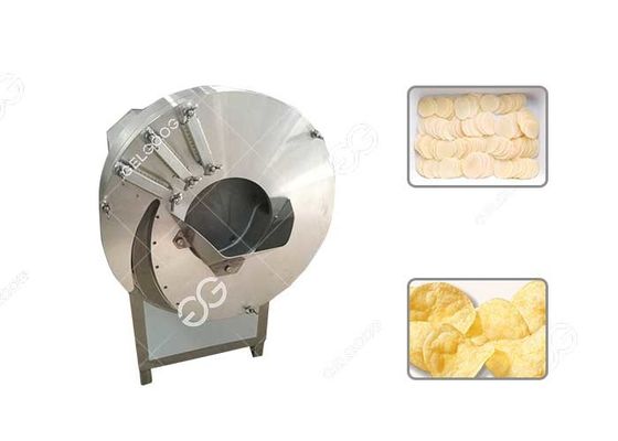 Εξοπλισμός φυτικής επεξεργασίας Commerical, τέμνουσα μηχανή 600kg/H τσιπ πατατών προμηθευτής